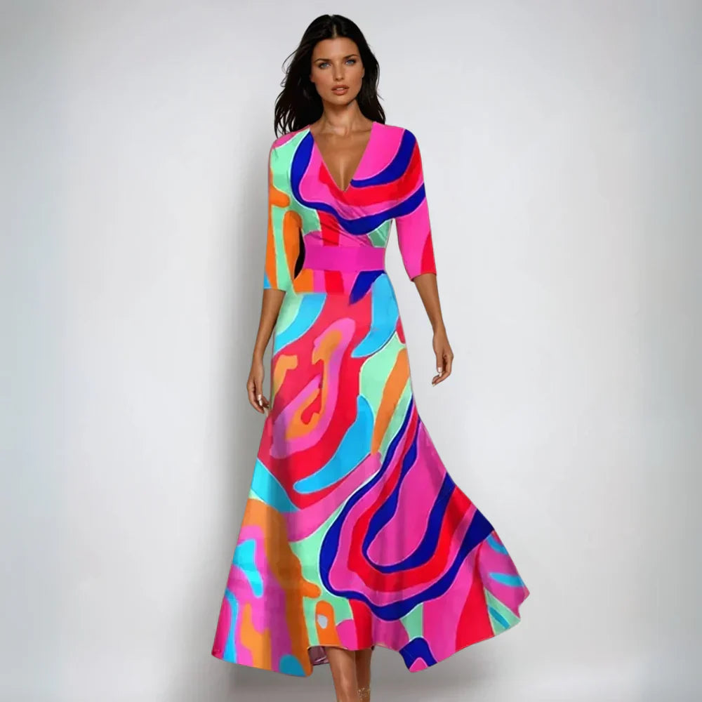 Emily | Robe portefeuille fleurie