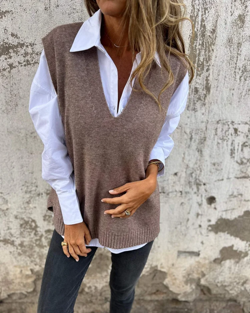 Nusa | Gilet en Maille Doux & Élégant