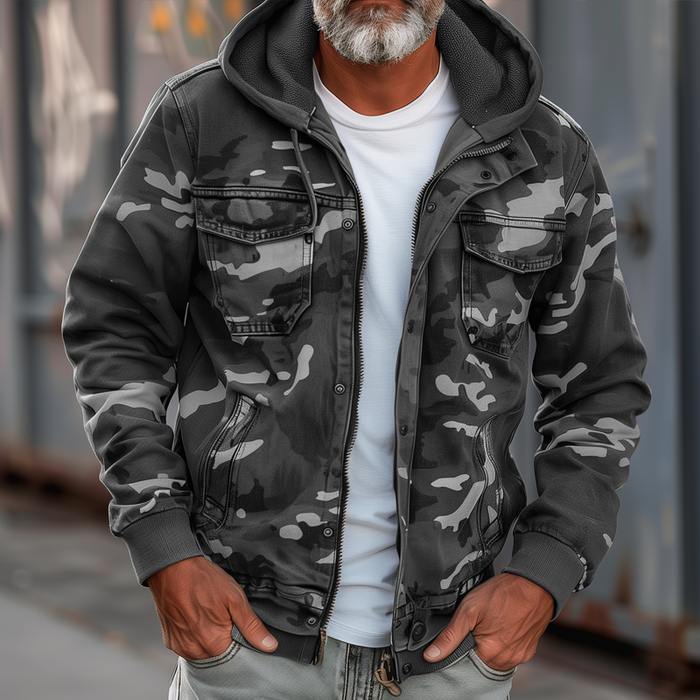 Henri | Veste avec motif camouflage