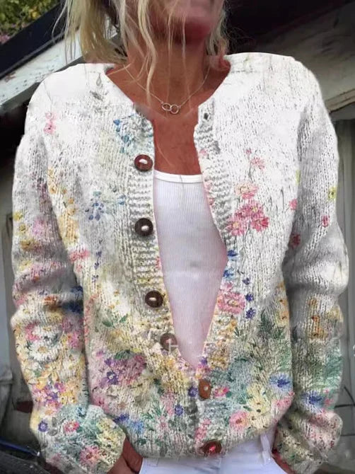 Anaïs | Cardigan avec motif floral