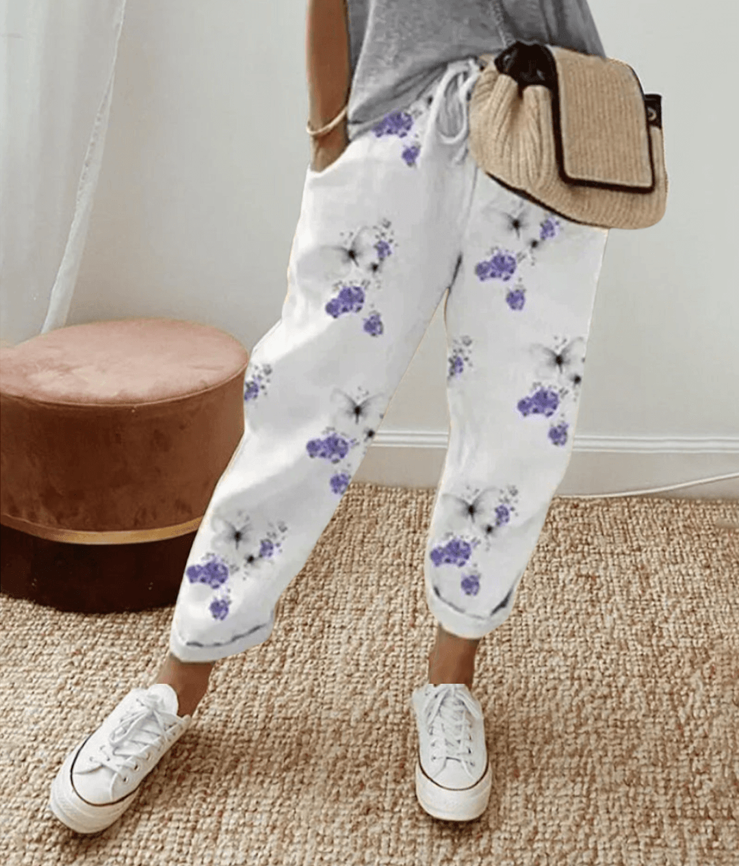 Zoé | Pantalon Chic en Coton et Lin Naturel