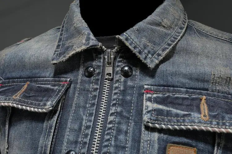 Sean | Veste en denim rétro