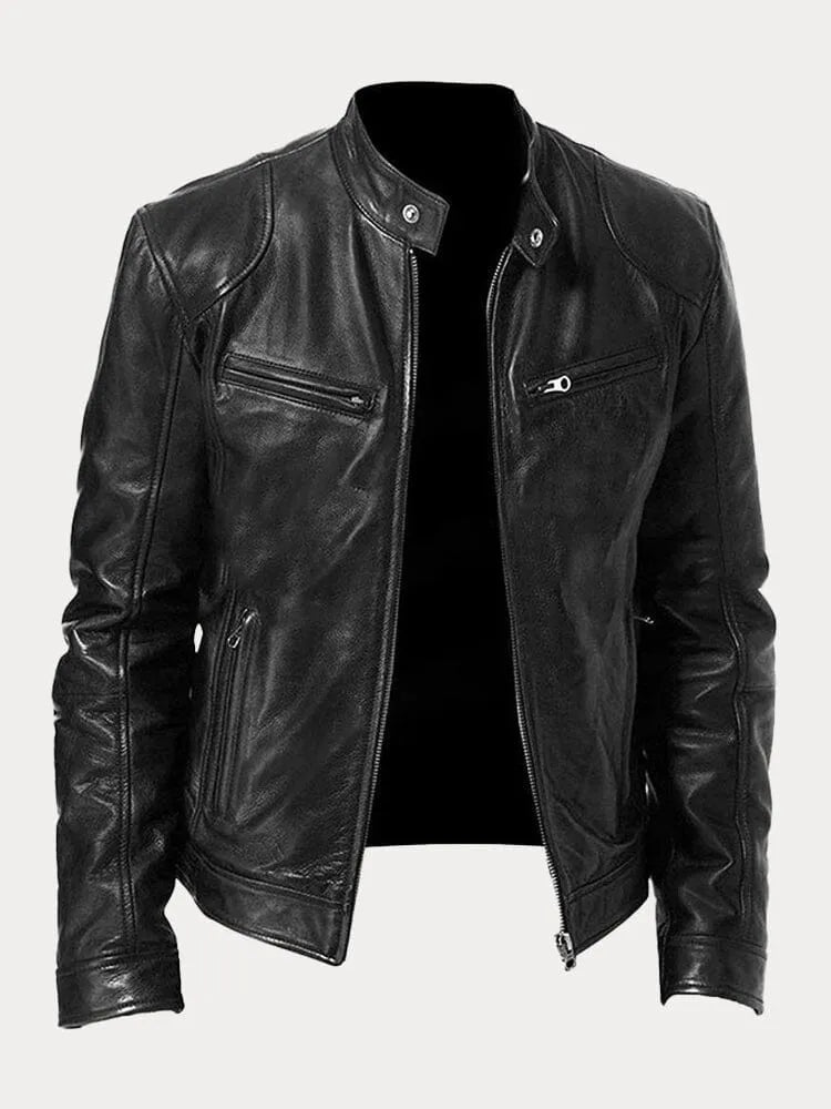 Aaron | Veste en Cuir Décontractée – Style Intemporel & Confort