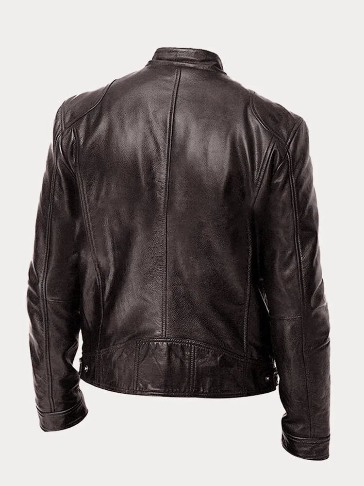 Aaron | Veste en Cuir Décontractée – Style Intemporel & Confort