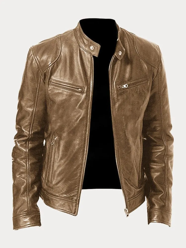 Aaron | Veste en Cuir Décontractée – Style Intemporel & Confort