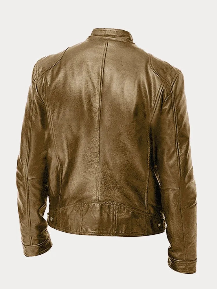 Aaron | Veste en Cuir Décontractée – Style Intemporel & Confort